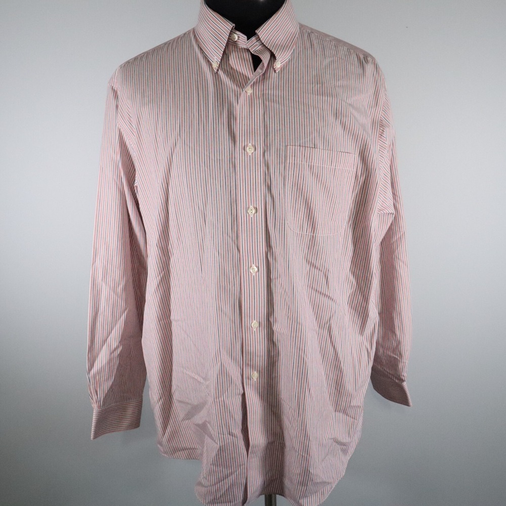 Brooks Brothers Shirt Mens 16.5 4/5 346 Regular Fit Non Iron Button Long Sleeve